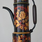 Cafetière décor russe khokloma
