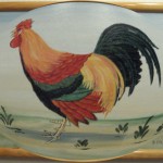 Coq devant un lointain