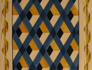 Imitation de treillage de bois